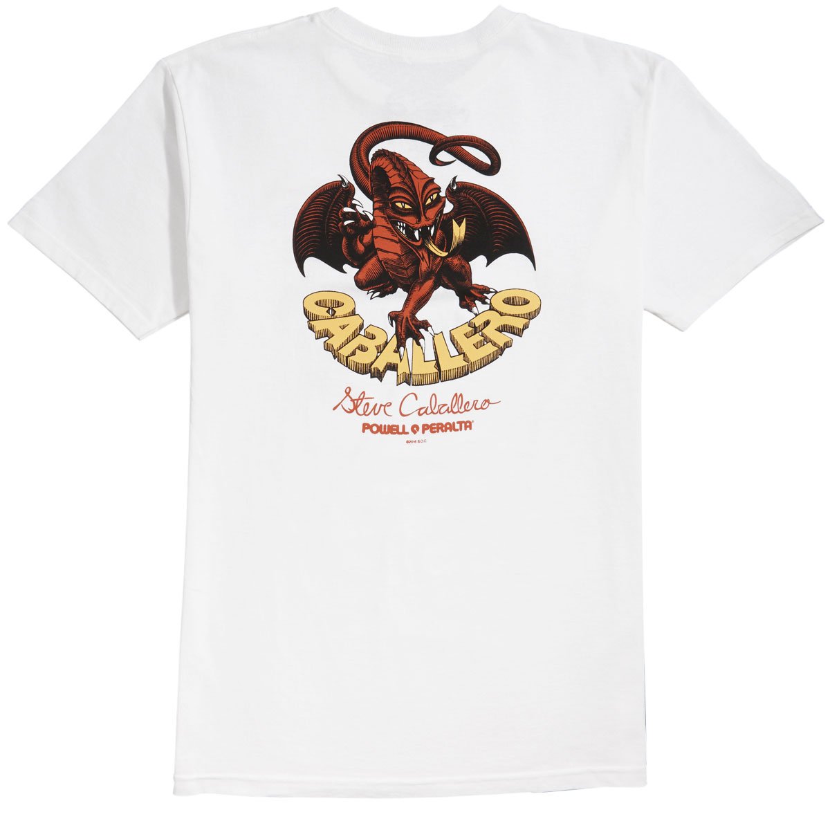 Powell-Peralta Cab Classic Dragon II T-Shirt - White