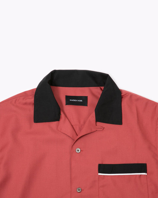 Rayon Bowling Shirt - Berry