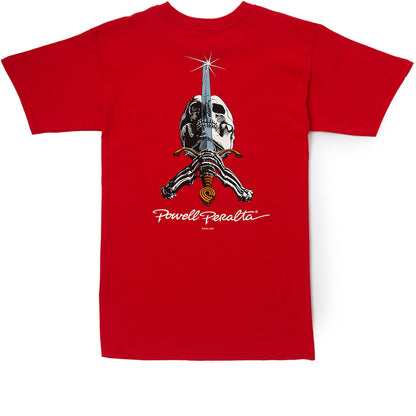 Powell-Peralta Skull And Sword T-Shirt - Red