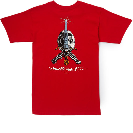 Powell-Peralta Skull And Sword T-Shirt - Red